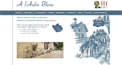 Desktop Screenshot of chambres-hotes-aube-bleue.fr